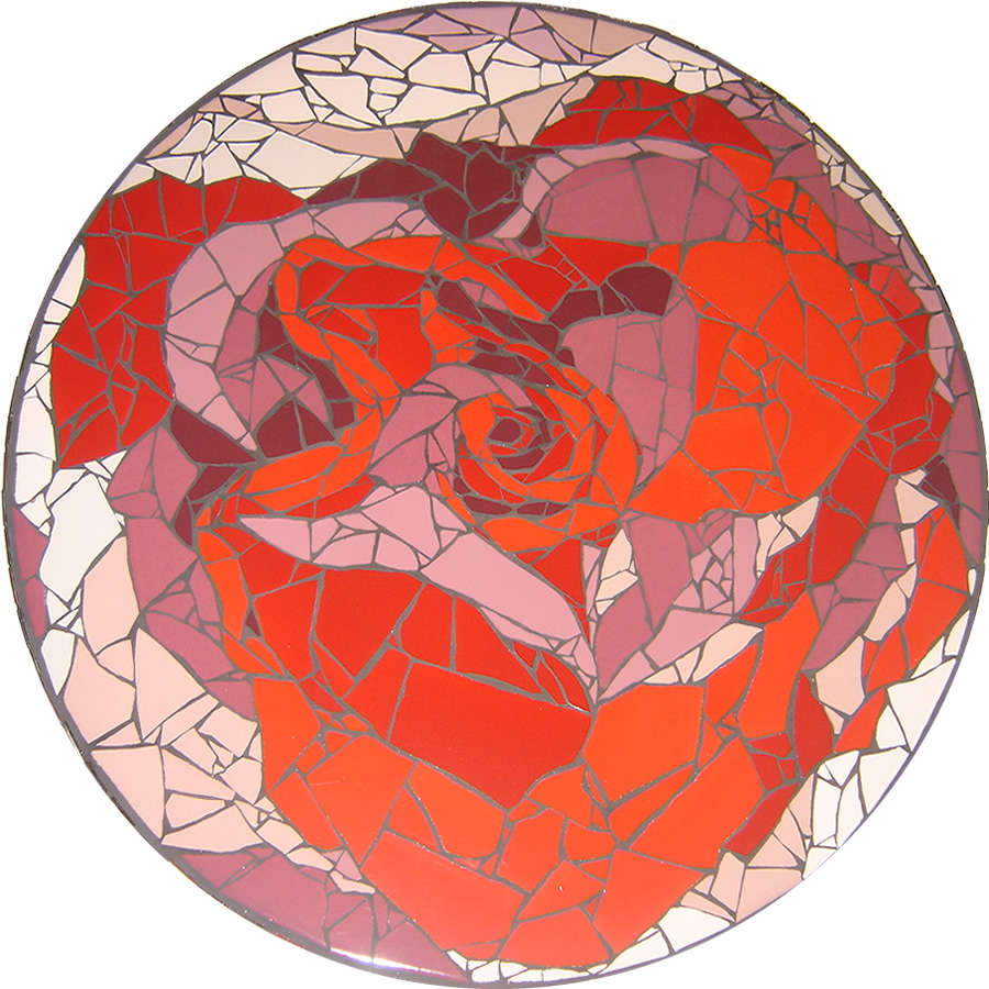 Miolo da Rosa - Mosaico - Cláudia Verônica